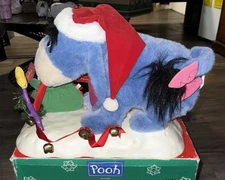 Pooh Eeyore Telco Creations Motion-ettes Christmas Decoration Tested Working