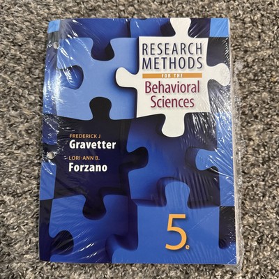 Research Methods for the Behavioral Sciences Ringbound Edition 5th Edition- NEW