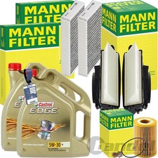 MANN INSPEKTIONSPAKET+CASTROL 5W-30 &Ouml;L passend f&uuml;r MERCEDES W164 W251 280-350CDI