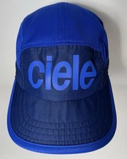 Ciele Athletics GOCap 5 Panel Hat Cap 58cm Adjustable Strapback BLUE Colorblock