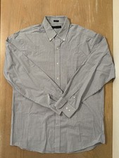 Tommy Hilfiger Dress Shirt Mens 16 34/35 Blue Check Button Down Collared
