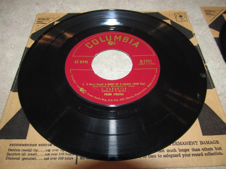 FRANK SINATRA- THE VOICE - 3 - 45RPM 7” EPs COLUMBIA B-7431-32-33 1955 Foto 4 de 4