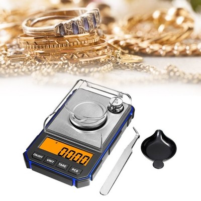 Electronic Digital Pocket Scale 50g 0.001g Precisions Weighing LCD Backlit