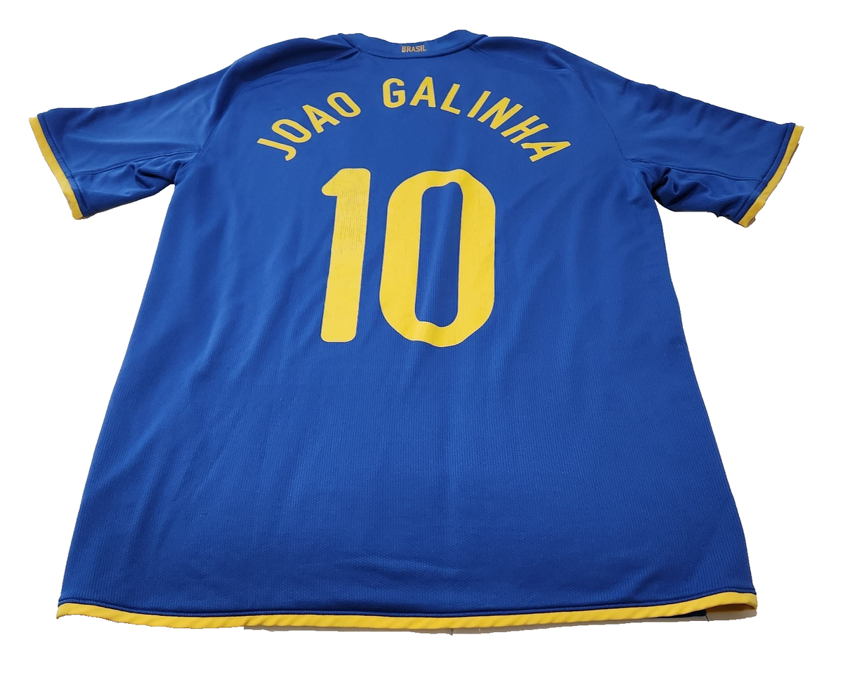 Brazil Nike Away 2008-2010 Football Shirt Soccer Jersey Size Large