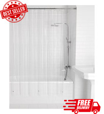 Clear Shower Curtain Liner Anti-Bacterial PEVA 70x71 Water Repellent Mainstays