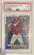 2024 Bowman Chrome Jordan Lawlar #96 Rookie RC MEGA BOX - PSA 9 - Diamondbacks