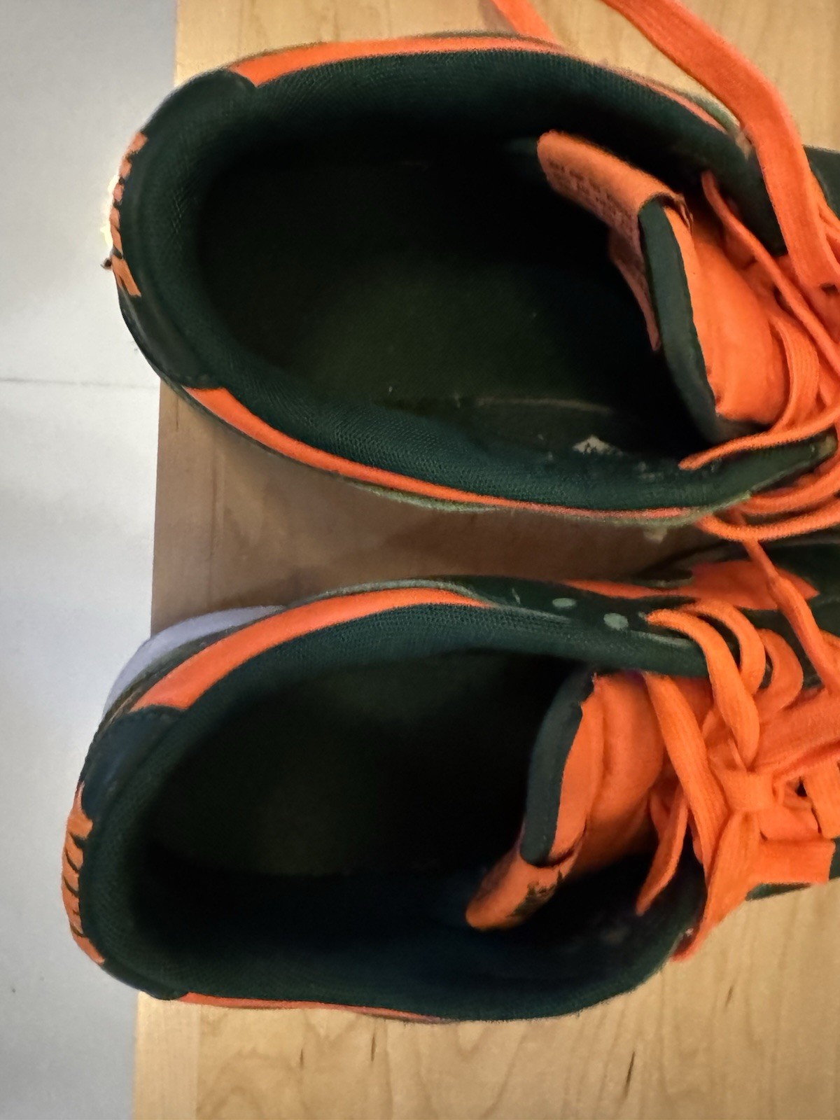 SIZE 10 US NIKE DUNK LOW MIAMI HURRICANES DD1391-300  (G127744-1 (NO) BY-74) thumbnail 11