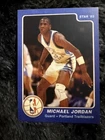 Michael Jordan Rare 1985 Star Card Portland Trailblazers #3 Promo Error Card