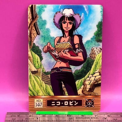 Nico Robin 140 One Piece King of Pirates Gummy Card 2003 BANDAI