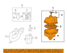Used Air Cleaner Assembly fits: 2011 Toyota Rav4 4 cylinder 2ARFE engine Grade A