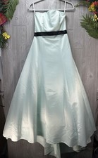 Vintage Dress Jessica McClintock Size 4 Satin Teal Blue Tulle Skirt Gown Poof