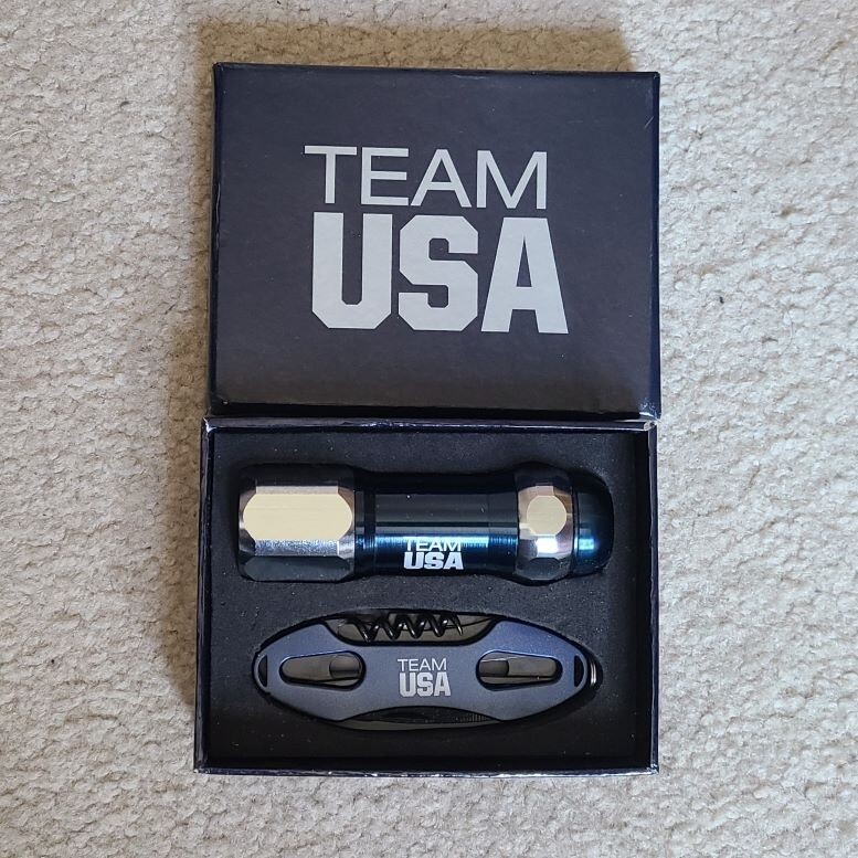 Vintage Never Used Commemorative TEAM USA Flashlight & Multi-tool