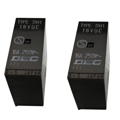 10PCS DEC TYPE DH1 18VDC Power Relay 6Pins 16A