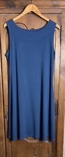 Cut Loose Womens Size XL Blue Striped Tank Dress Midi MADE IN USA