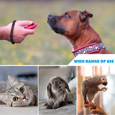 Dog Training Clicker Wrist Strap Pets Training Behavioral Cats Puppy Birds Horse