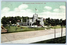 c1910's City Work House Building Tower Roadside Kansas City Missouri MO Postcard