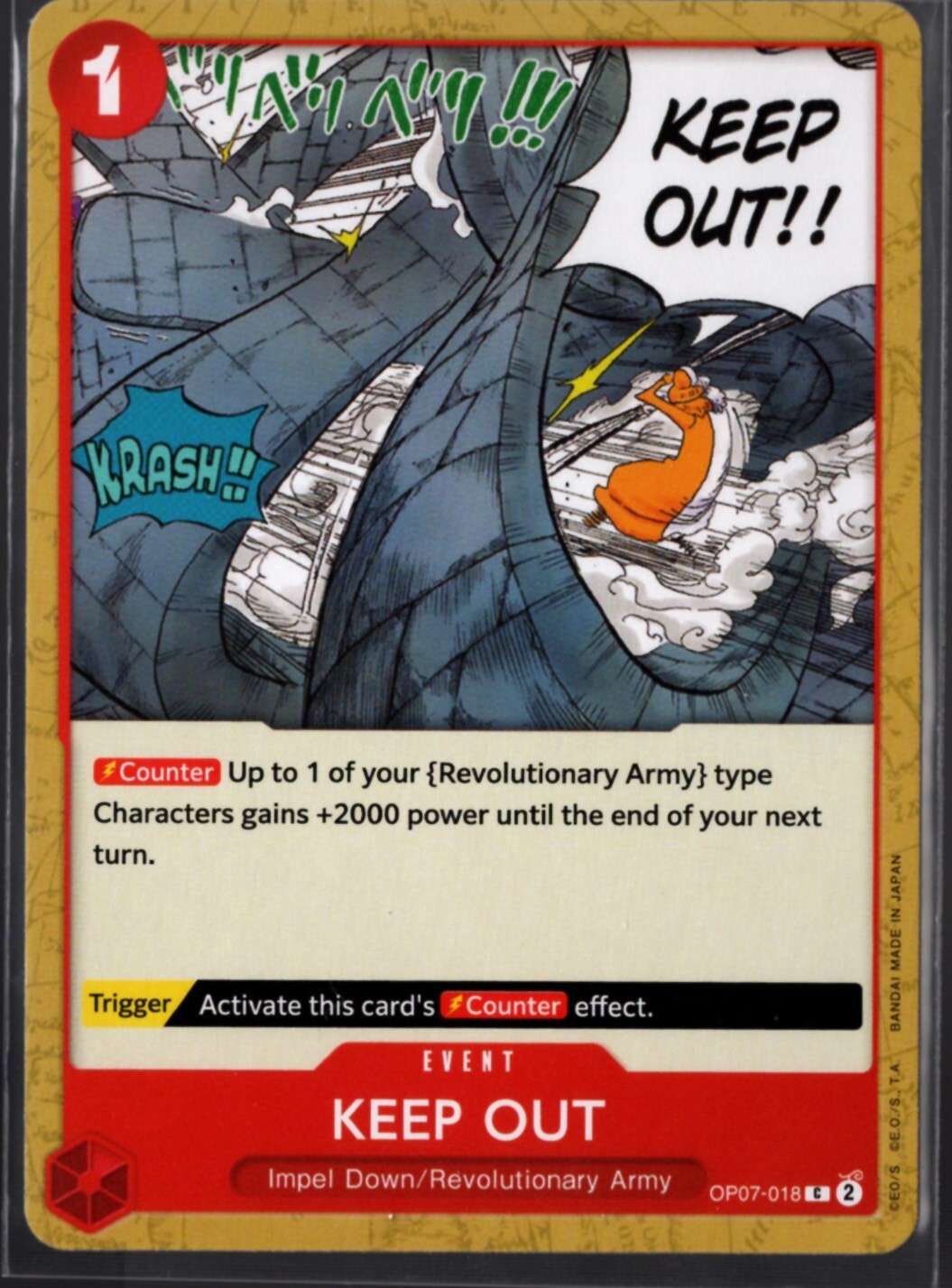 One Piece TCG KEEP OUT 500 Years In The Future OP07-018 English
