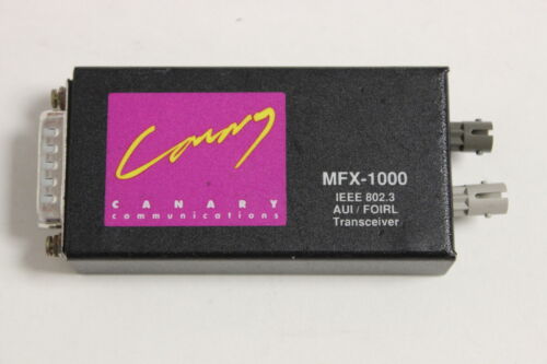 CANARY MFX-1000 AUI/FOIRL TRANSCEIVER WITH WARRANTY - Picture 1 of 4
