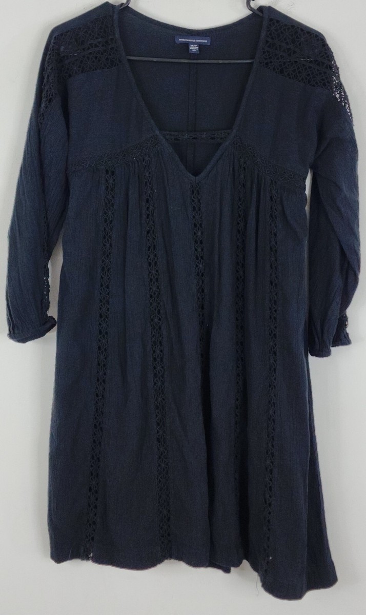 american eagle boho dress AEO Womens Long Sleeve Lacy Mini Size XS Washed Black Amazon.com: CICIDUDU Plus Size Babydoll cf-vendor-all-row Women's Size:5