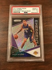 PSA 10 2017-18 Panini Prizm KYLE KUZMA Emergent Mojo Refractor Rookie RC /25!