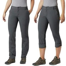 NWT Columbia Silver Ridge Roll-up Outdoor Pant size 16 R in Grey New with Tags