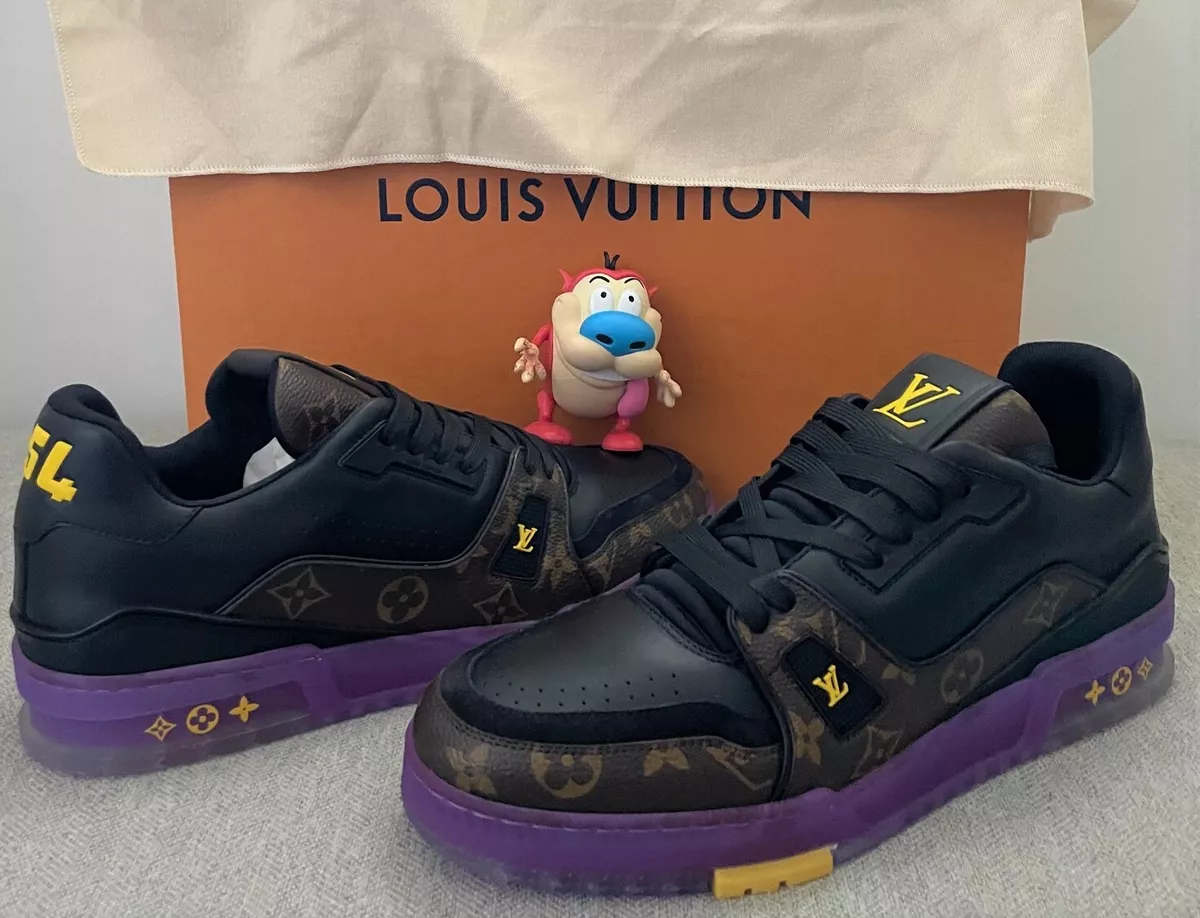 DS Louis Vuitton Trainer Monogram Lakers Men 8.5 LV 10 US Lost