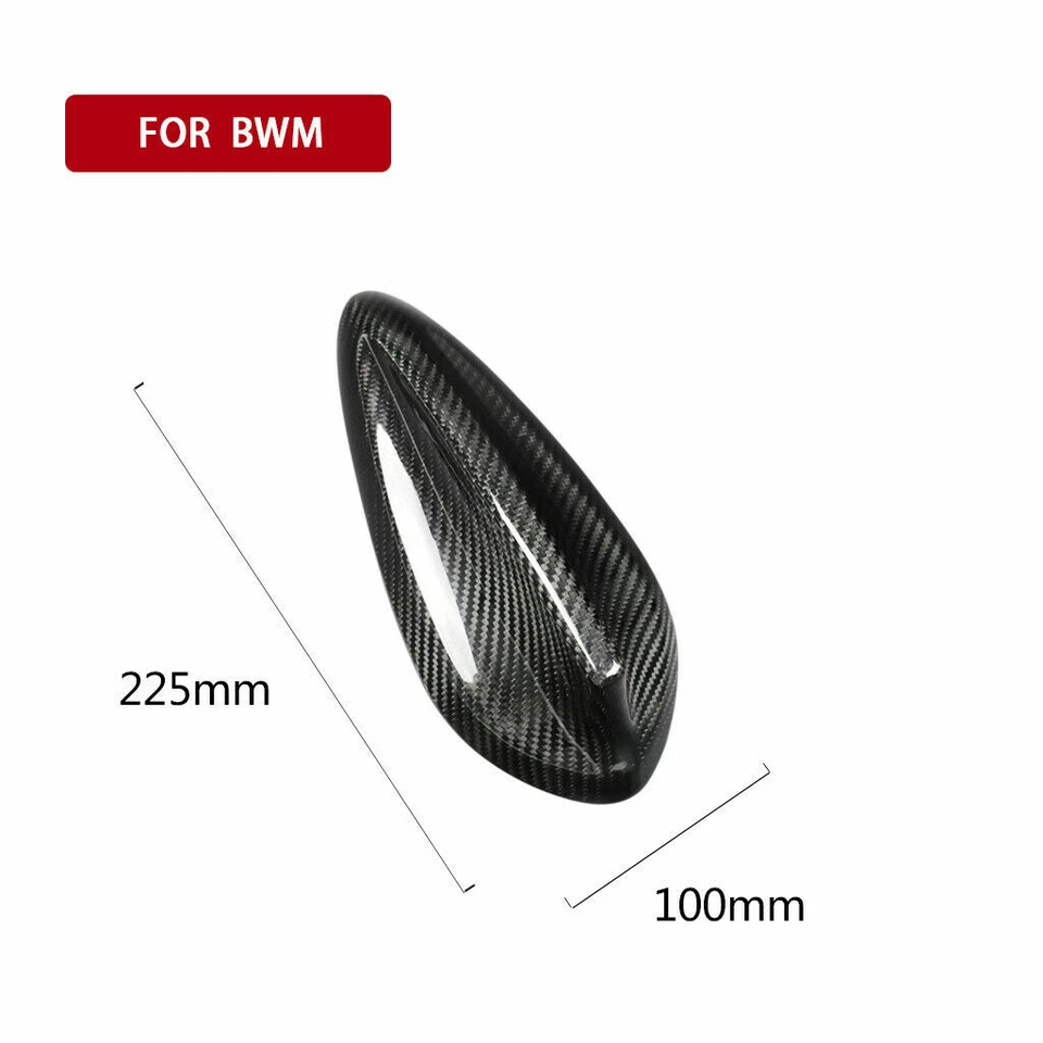 Cubierta de ajuste de antena de fibra de carbono real apta para BMW M3 M4 F80 F82 Foto 3 de 4