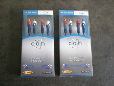 2 x Packungen Audio Video Kabel