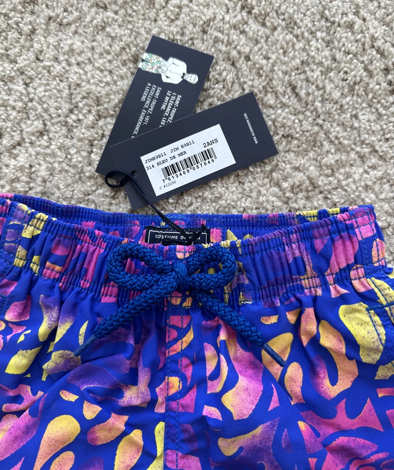 NWT 100% Authentic VILEBREQUIN Swim Trunks - 2 YEARS - KIDS - MULTICOLOR - Image 3 of 4