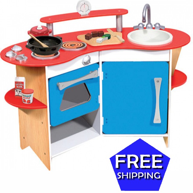 wooden play kitchen ebay
