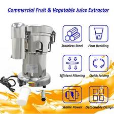 110V Fruit Vegetable Juice Machine Grinder Juice Extractor Commercial Juicer US