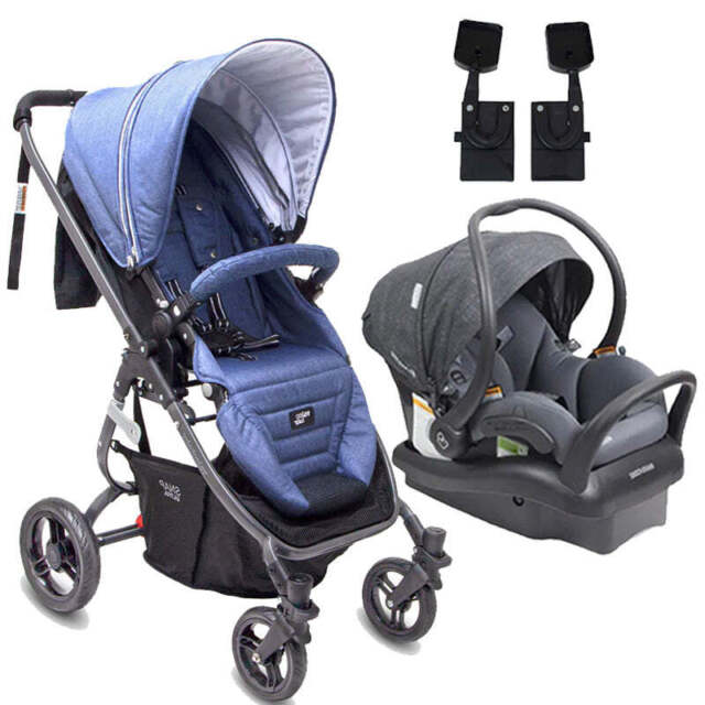 Valco Baby Snap Ultra Tailor Made (Denim) with Maxi Cosi Mico Non Isofix Caps...