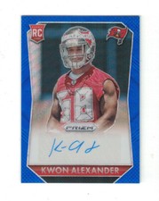 KWON ALEXANDER 2015 Panini Prizm BLUE WAVE AUTO RC #9/150 ROOKIE LSU BUCS 49ers