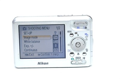 Nikon Coolpix S1 Silver 5.1 MP Slim 3x Optical Zoom Compact