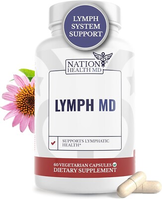 Lymph MD - Lymphatic System Supplement with 9 Botanicals. Men and Women - 60 cap