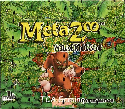 metazoo booster box 1st edition CCG: Wilderness: The game ends once one players marker has reached the far right column of the journal track. MetaZoo - Wilderness 1st Edition