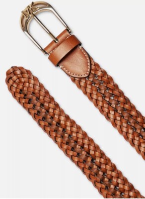 MICHAEL MICHAEL KORS Braided Genuine Leather Belt Size L/XL  display picture 2