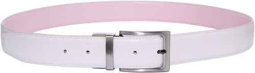 Cintura Reversibile Uomo In Pelle 30 Mm – Cuoio Spagnolo Di Alta Qualità Con Fibbia Metallica Regolabile, Colori: Blu/Bordeaux/Marrone + Nero, In Scatola Regalo - 2
