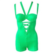 Gianni Versace S/S 1993 Mare Vintage Bustier Cutout One-Piece Romper Jumpsuit