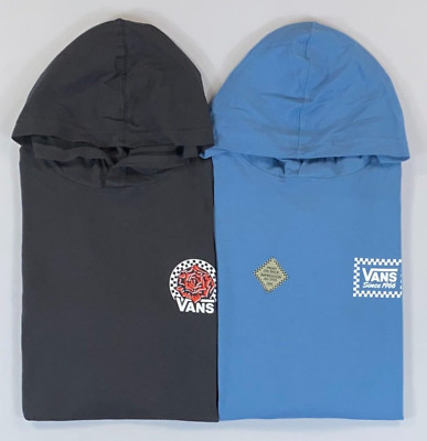 Men's Vans Long Sleeve Hooded Shirt NEW