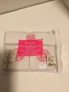 Lilly Pulitzer Headband Wristband Set Resort White Pink Logo Tennis Pickle Sweat