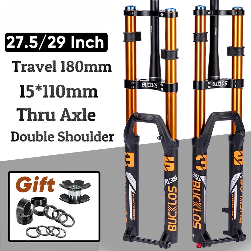 27.5 29Inch Front Suspension Air Fork Disc Brake 15 110mm Boost E bike Fork