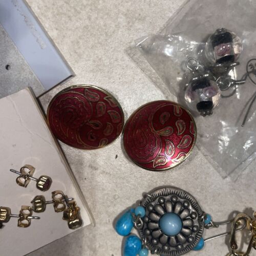 15-Fabulous Variety Stud Dangle hoop Earrings Some Signed See Pictures - Picture 4 of 8
