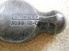 Vintage Stanley 309B 12 oz Ball Pein Peen Hammer Head /Stamping ERROR — photo 2