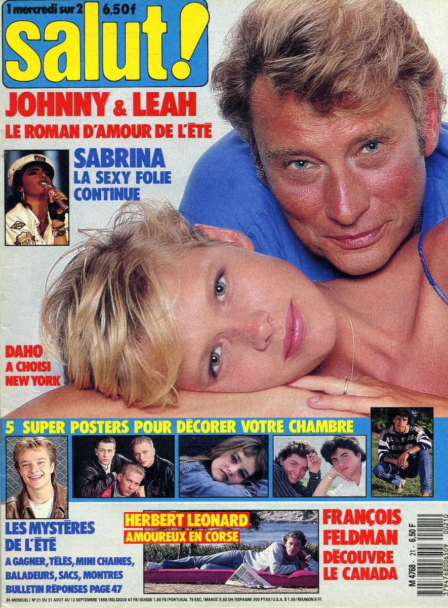 Magazine SALUT n°21, Johnny HALLYDAY, Vanessa PARADIS, SABRINA, Herbert  LEONARD