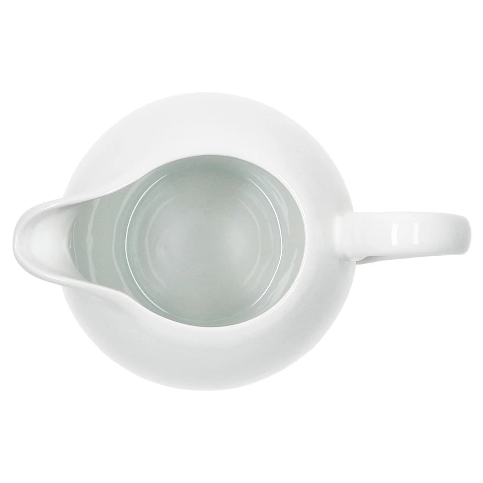 Tommy Milchkännchen weiß Porzellan-Kanne Milchgießer Kaffeezubehör Soße Dressing - Bild 4 von 4