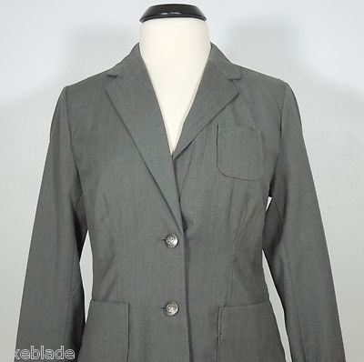 GAP Blazer Womens size 8 Gray Two Buttons