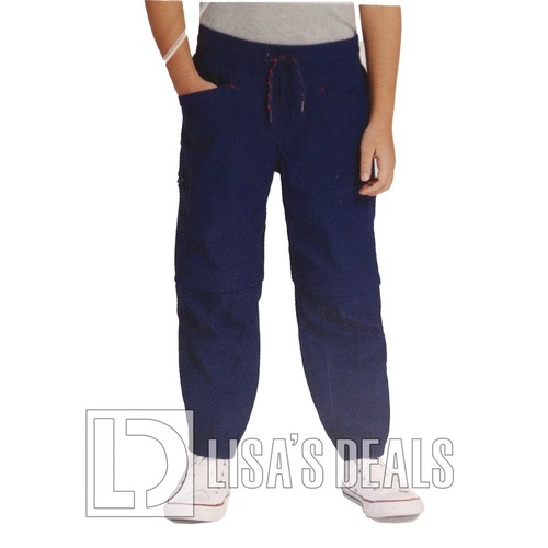 New Boys YOUTH Eddie Bauer CONVERTIBLE JOGGER TAN GRAY NAVY S 7/8 - Picture 7 of 13