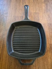 Lodge 6 8 SCP Griddle 10-inch Square Cast Iron Grill Pan Skillet