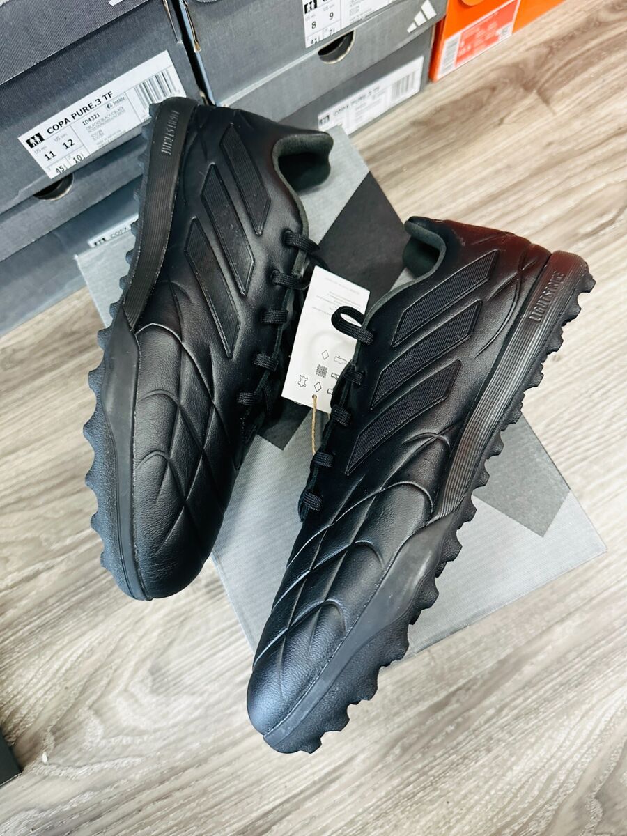 ADIDAS COPA PURE.3 TF TURF SOCCER SHOES BLACK OUT EDITION ADIDAS COPA PURE.3 TF TURF SOCCER SHOES BLACK OUT EDITION